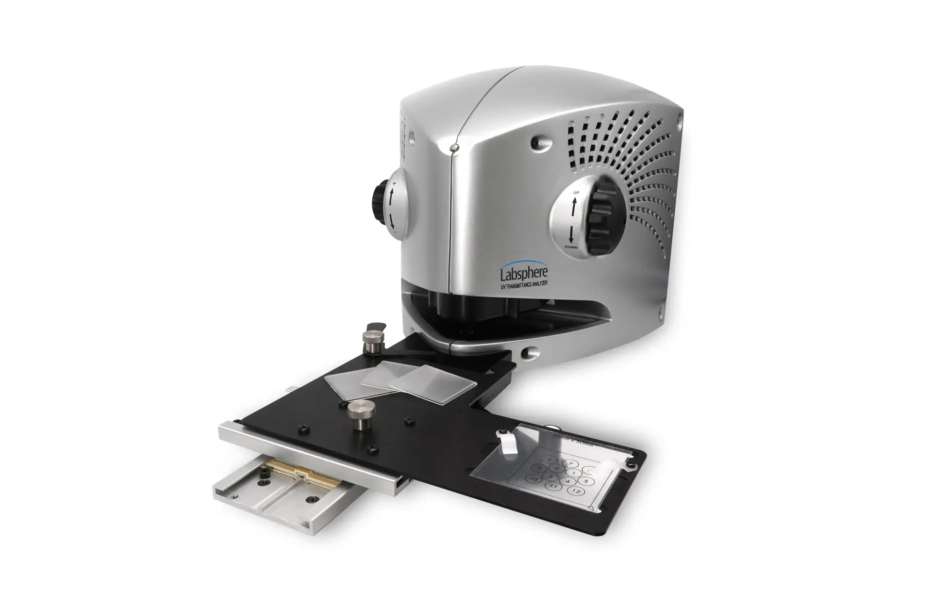 Espectrofotómetro UV-2000S con placas de PMMA